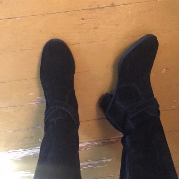 New 8.5 Easy Spirit Riding Boot Black Suede 8 1/2 - Picture 7 of 7